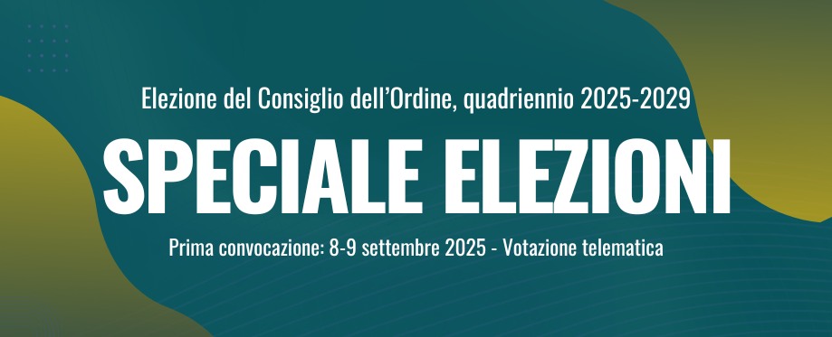 Elezione del Consiglio dell’Ordine, quadriennio 2025-2029